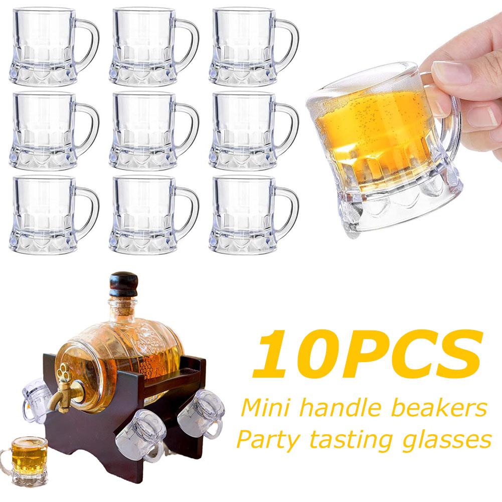 Beer Mug Handled - 10 pçs 30ml copo de cerveja