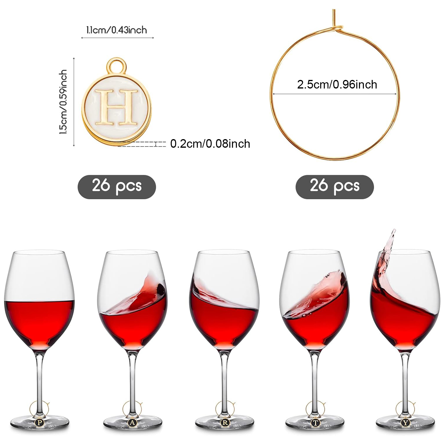 26 peças amuletos de vinho par - Wine Or Beer avaliação e preço