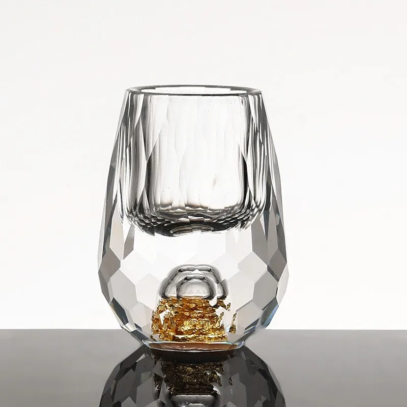 Vidro de vinho pequeno da folh - Wine Glass Set Crystal avaliação e preço
