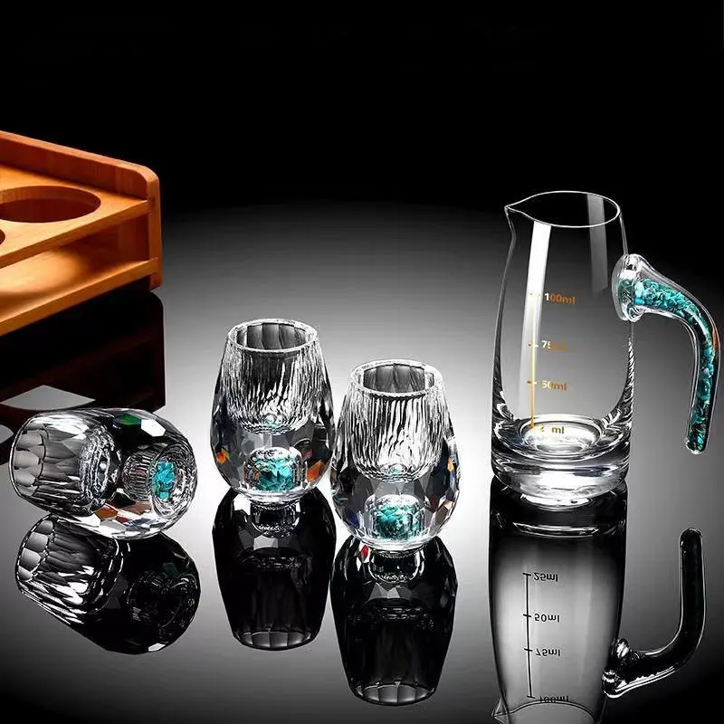 Vidro de vinho pequeno da folh - Wine Glass Set Crystal avaliação e preço