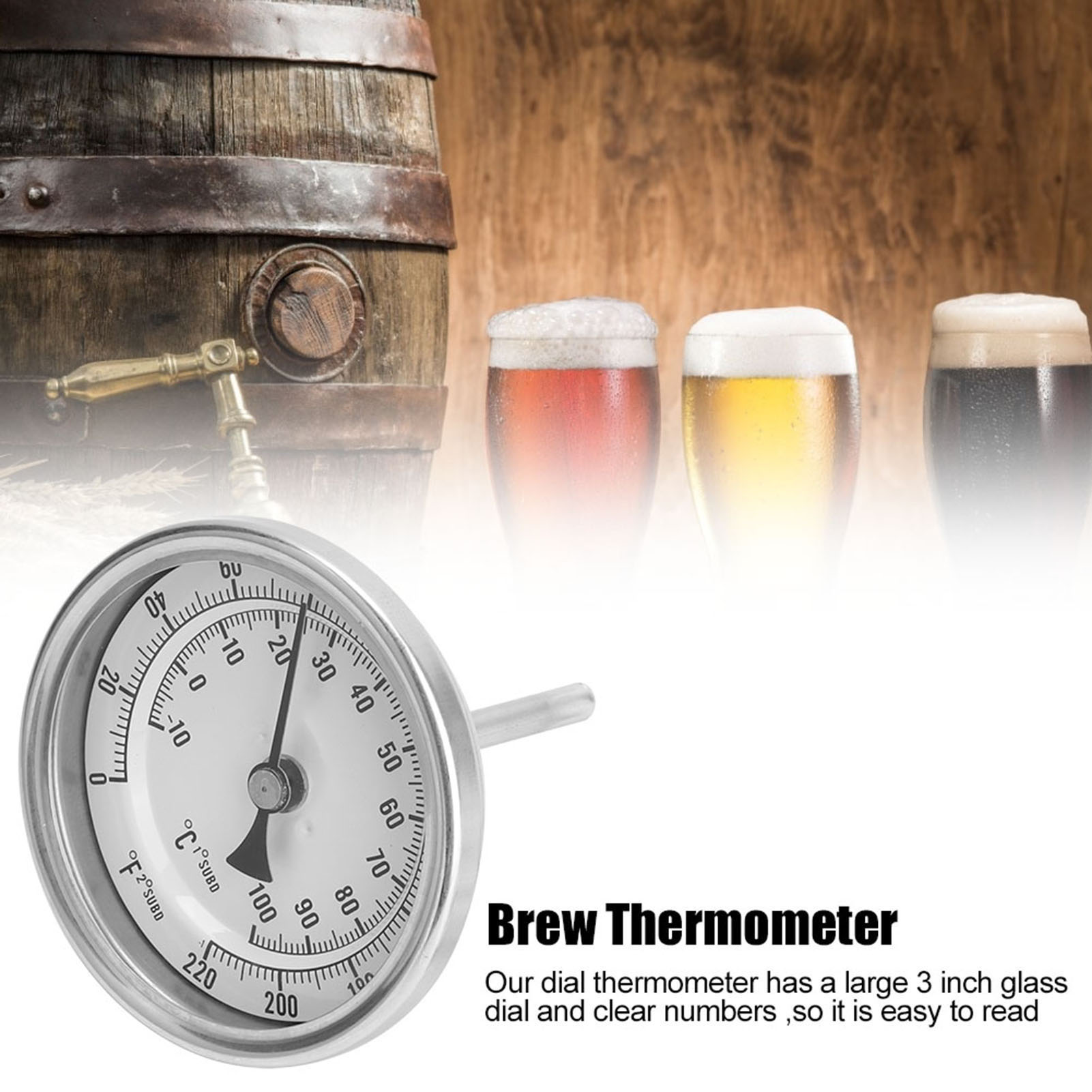 Kit de Termômetro Bimetálico S - Beer Wine Kit avaliação e preço